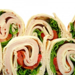 deli turkey meat and spinach wrapped in pita | Doctor Andy
